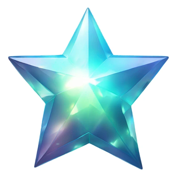 crystal star blinging sticker