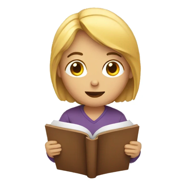 person reading sticker