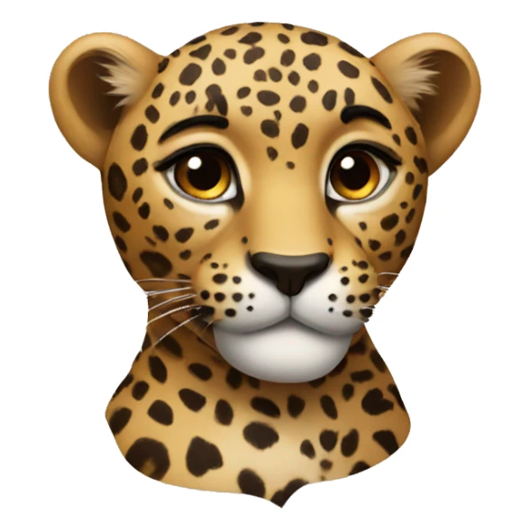 Heart like leopard  sticker
