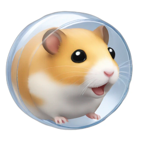 Clear plastic hamster tunnels sticker