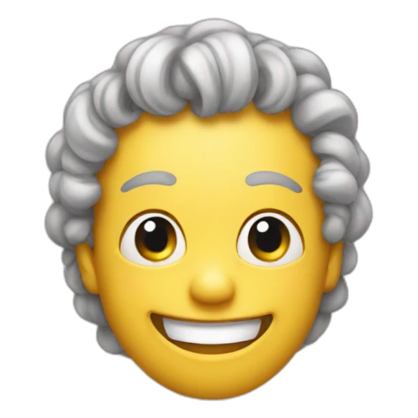 Smocked high smiley sticker