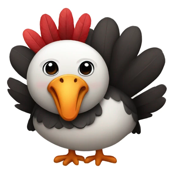 Turkey with a panda sticker