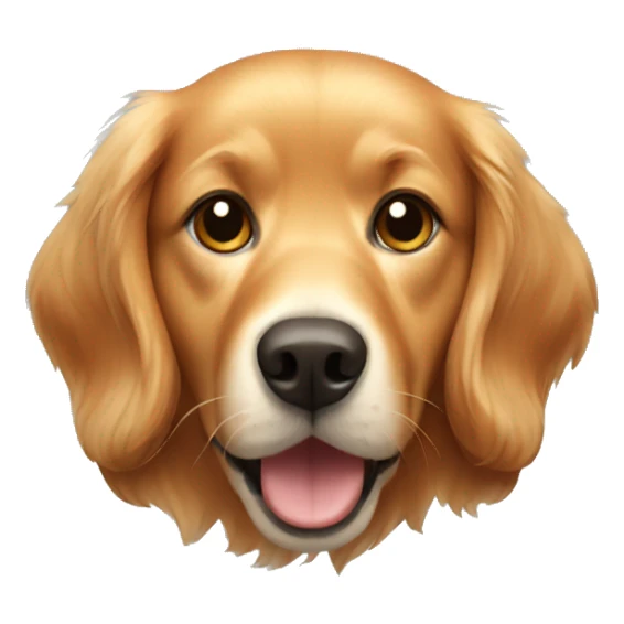 Red golden retriever  sticker
