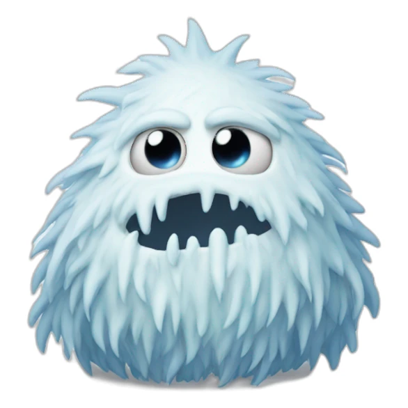 snow monster sticker