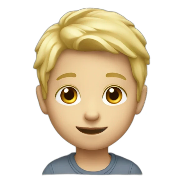 Little blonde boy sticker