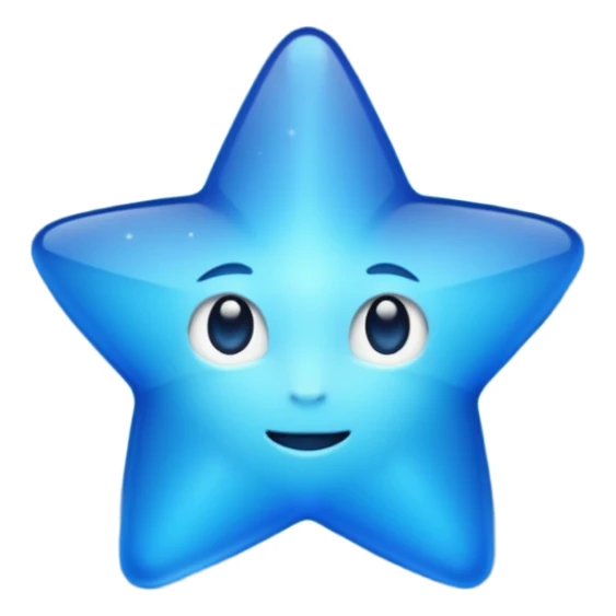 Étoile bleu sticker