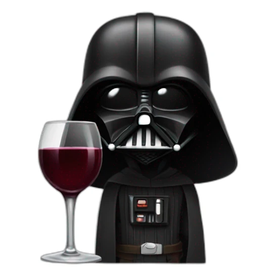 Dark vador drink wine sticker