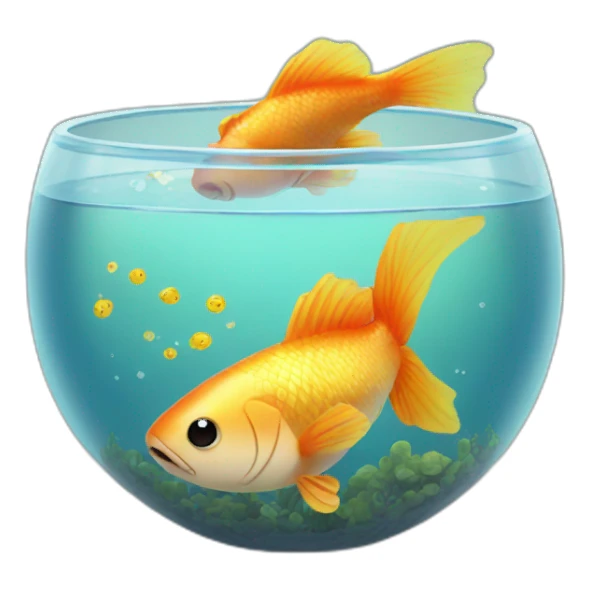 fish in a bowl sticker