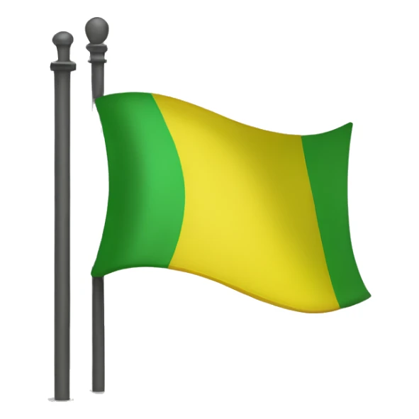 Drapeau jaune et vert sticker