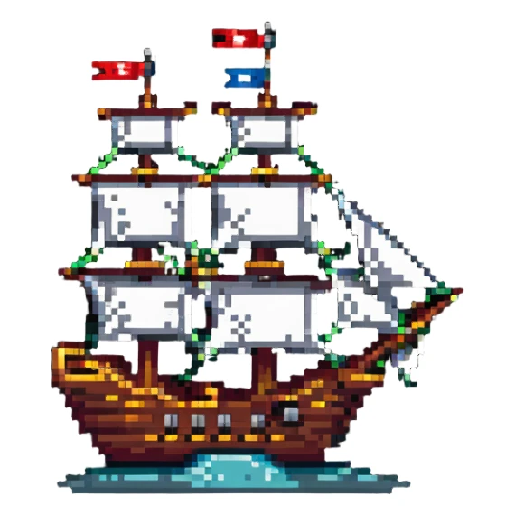 pirate ship sticker
