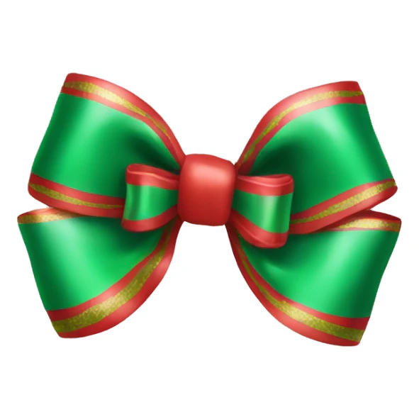 Christmas bow sticker
