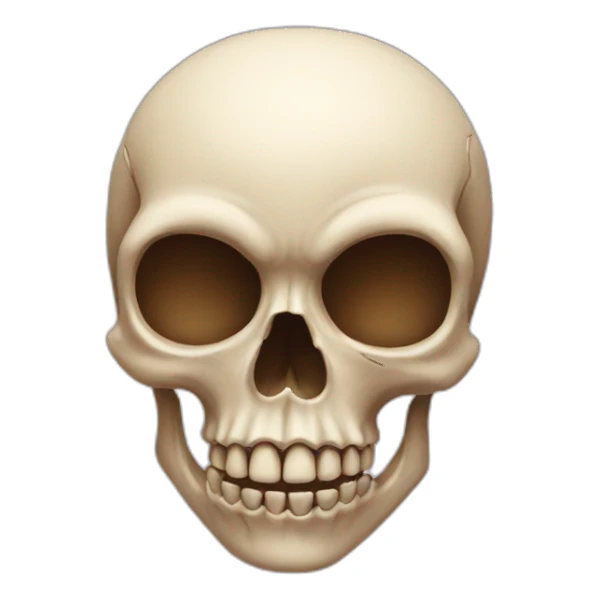 heart shaped skull sticker
