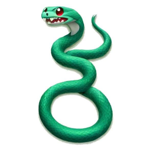 Snake on golf course sticker