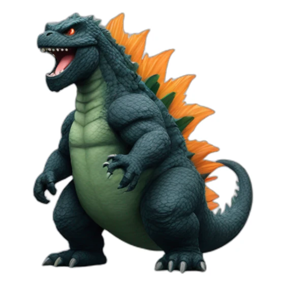Godzilla sticker