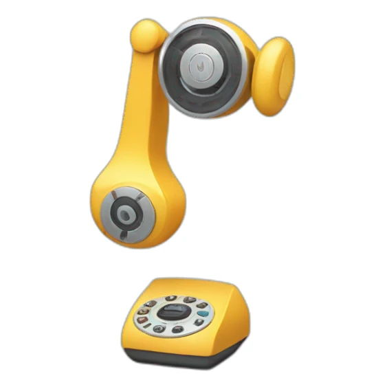 phone floating and spinning sticker