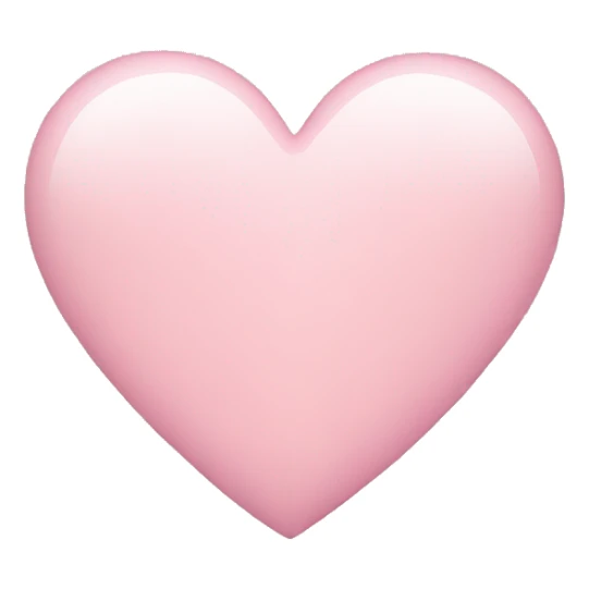 light pink heart sticker