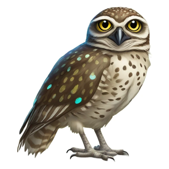 Burrowing owl and roadrunner sticker