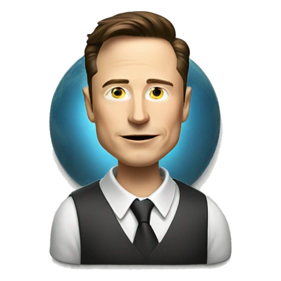 MONEY CALCULATING ELON MUSK sticker