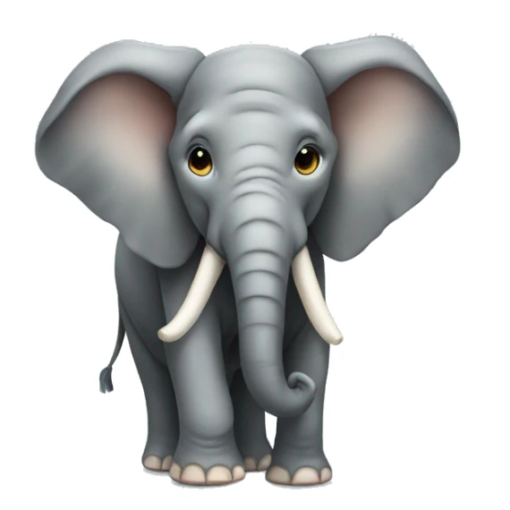 elephant with a bow sticker