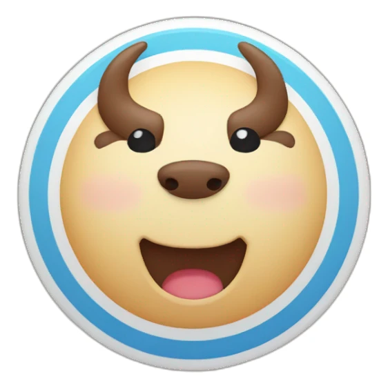 kawaii bullseye sticker