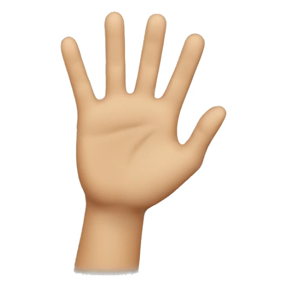 Hand waving at something sticker