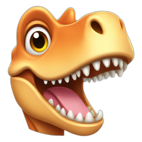happy animal dino sticker