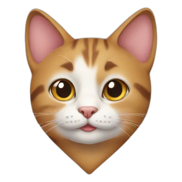 cat heart  sticker