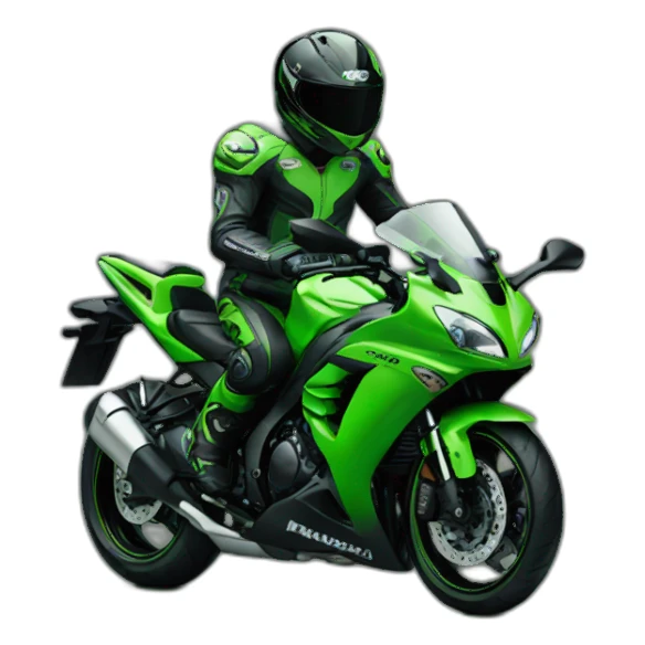 Kawasaki moto sticker