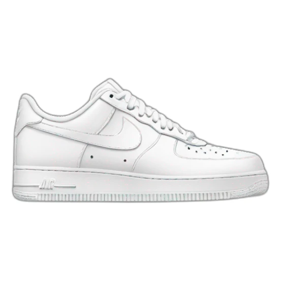 Nike air force 1 white sticker