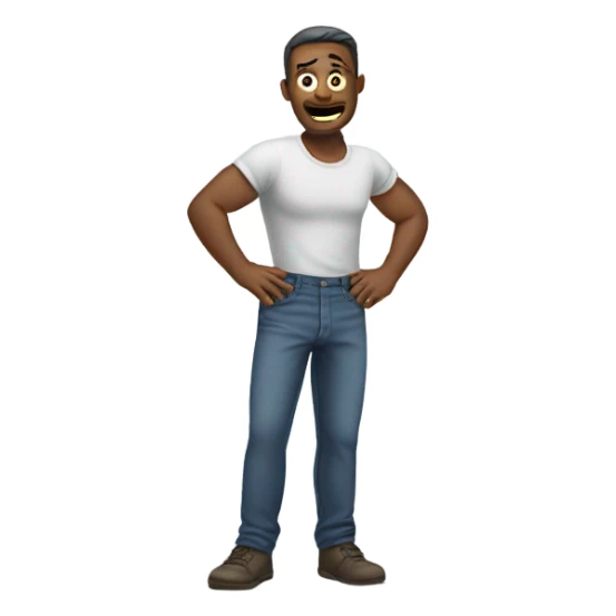 Dude grabbing his pants sticker