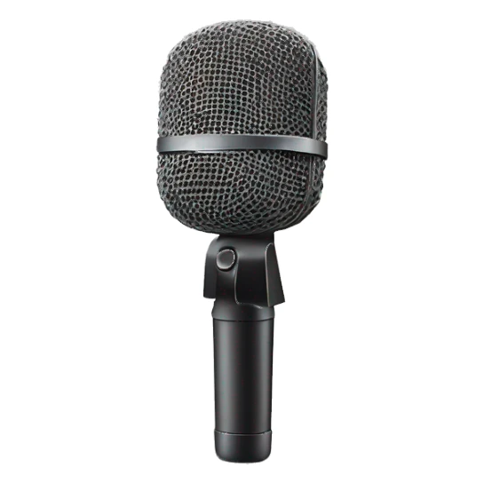 a microphone having a surprise party sticker