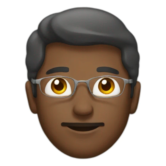 Man creating cross  sticker