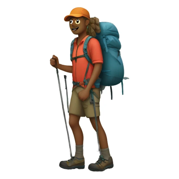 hiker sticker