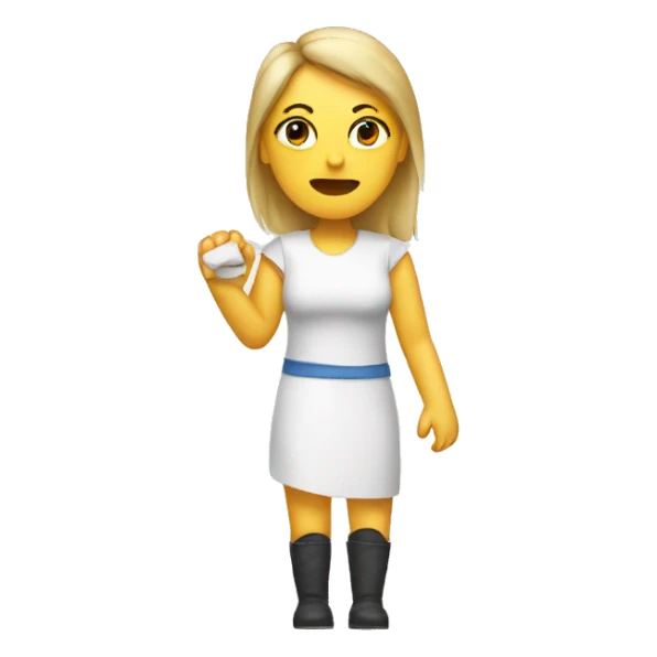 woman with broken arm plaster sticker