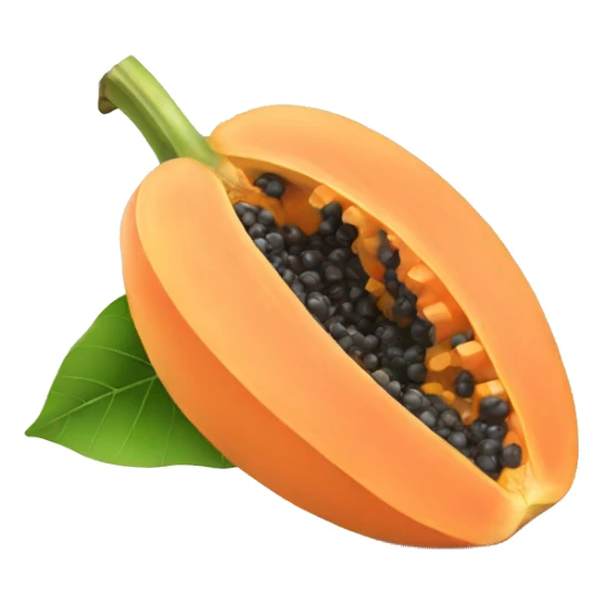 Papaya fruit sticker