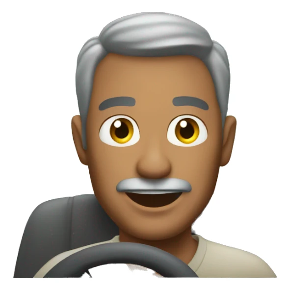 MAN behind wheel in a mobile home sticker