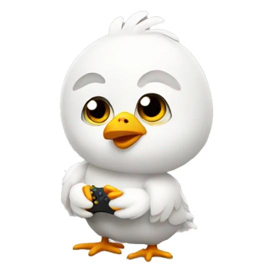 Little chicken playing xbox  sticker