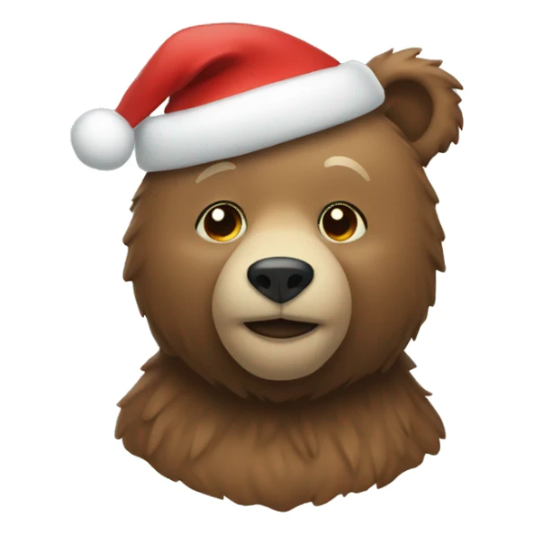 Christmas bear sticker