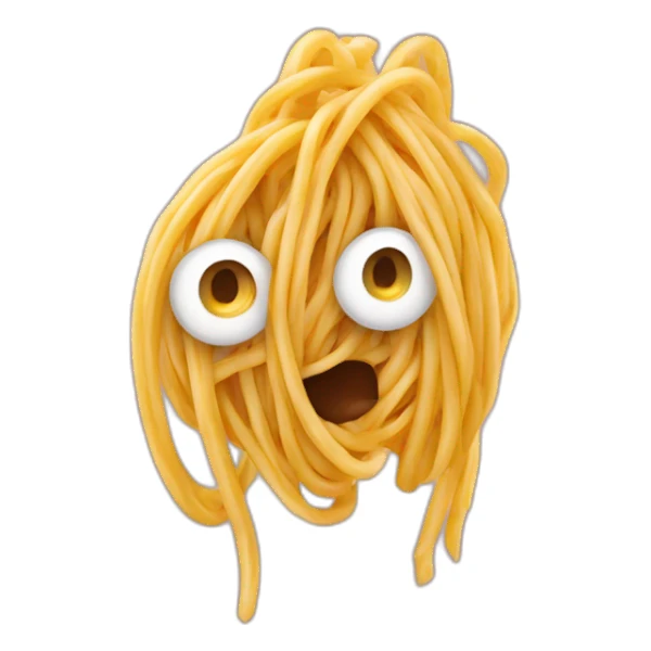 Ear with spagetti sticker