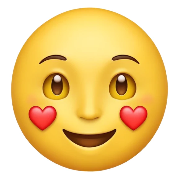 yellow face with heart eyes sticker