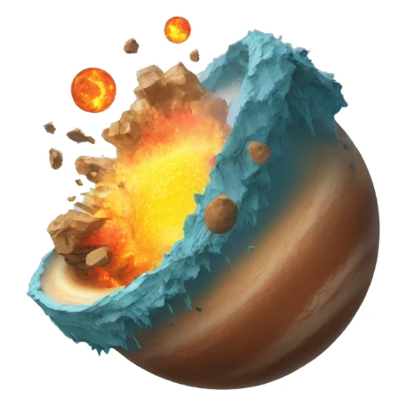 planet being crushed sticker