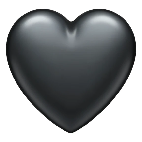 Black heart sticker