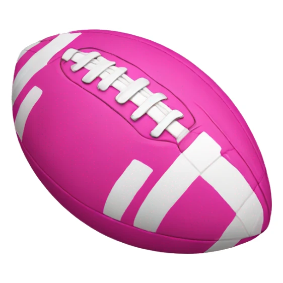 Pink football sticker