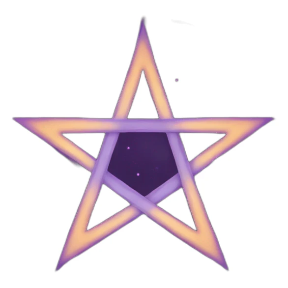 Wicca pentagram sticker