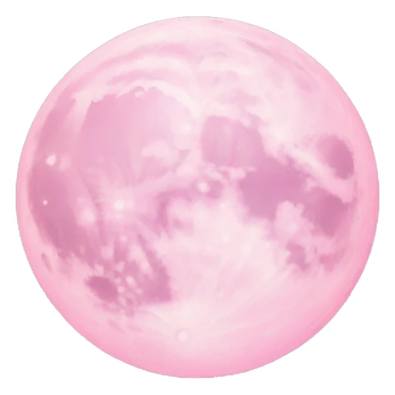 pastel pink moon sticker