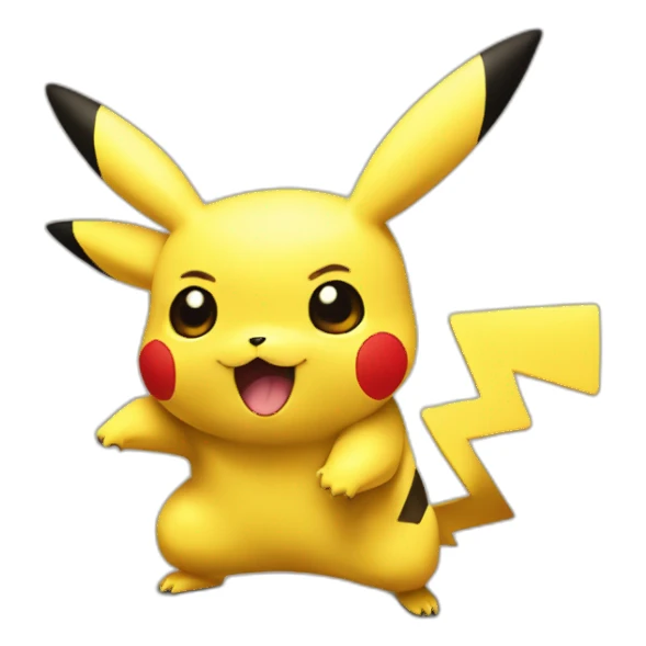 Pikachu qui mange avec dagofeu sticker