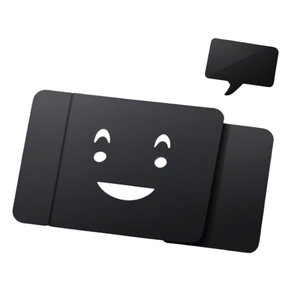 Black card with white letters spelling sarcasm sticker