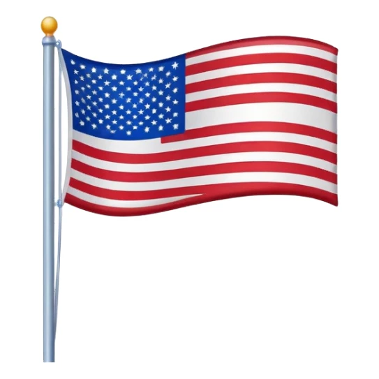 United States flag sticker