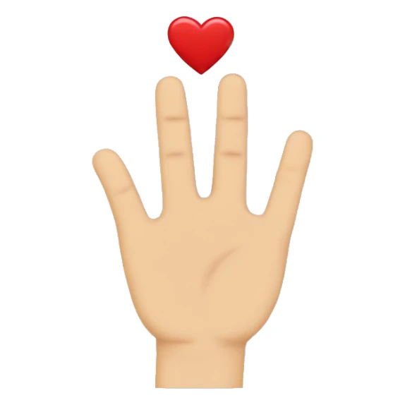 2 hands with hearts  sticker