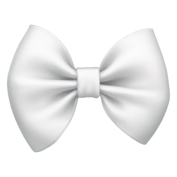 White bow sticker